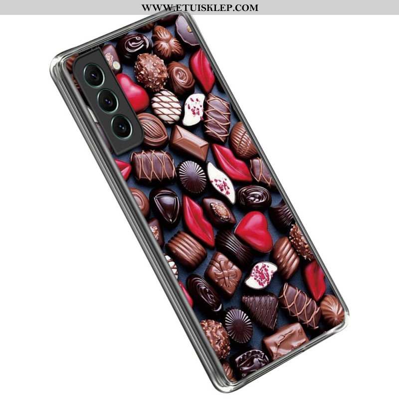 Etui do Samsung Galaxy S23 5G Elastyczna Czekolada